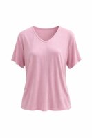 T-Shirt Basic V-Gerippt