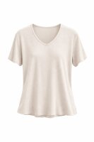 T-Shirt Basic V-Gerippt