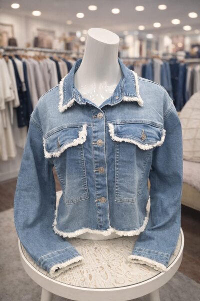 Jeansjacke "Fransen"