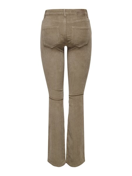 ONLMARY Cord Flared – Cordhose mit Ausgestelltem Bein (Farbvarianten: Fossil Brown & Oatmeal Beige)