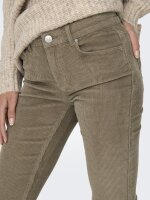 ONLMARY Cord Flared – Cordhose mit Ausgestelltem Bein (Farbvarianten: Fossil Brown & Oatmeal Beige)
