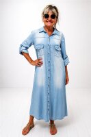 Denim Hemdblusenkleid