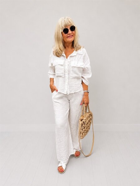 Bluse Leinen