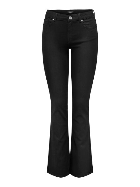 ONLY Flared Fit Jeans ONLBLUSH – black denim