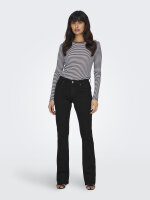 ONLY Flared Fit Jeans ONLBLUSH – black denim