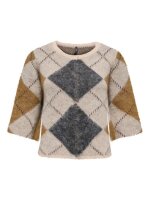ONLNOEME SS PATTERN O-NECK KNT