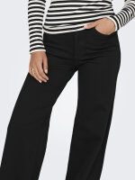 ONLY Wide Fit Jeans ONLMADISON BLUSH – black denim