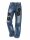 Jeans"Schwarze Blume"