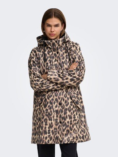 ONLY ONLSALLY AOP TEDDY RAIN JACKET