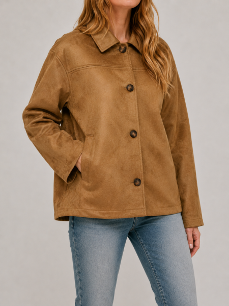 ONLY ONLCAROLINA FAUX SUEDE JACKET