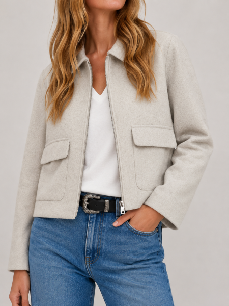 ONLY ONLVELA ZIP SHORT JACKET