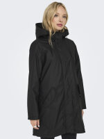ONLSALLY Raincoat – Regenmantel mit Kapuze in oatmeal